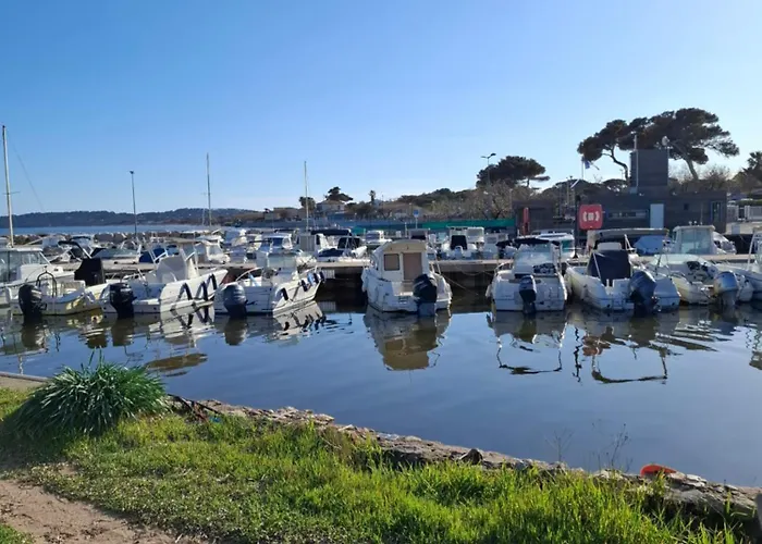 Les Iles D'or Au Port De Grand Climatise Lejlighed *